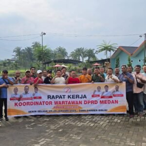 Rapat Kerja Koordinator Wartawan DPRD Medan Bahas Program Kerja 3 Tahun ke Depan