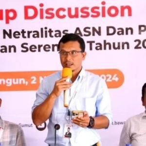 Bawaslu Sumut Ajak Semua Pihak Awasi Netralitas ASN Tolak Politik Uang