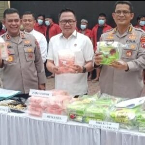 Sekira 2 Bulan 37 Tersangka Narkoba Dijaring 97 Kg Sabu Disita