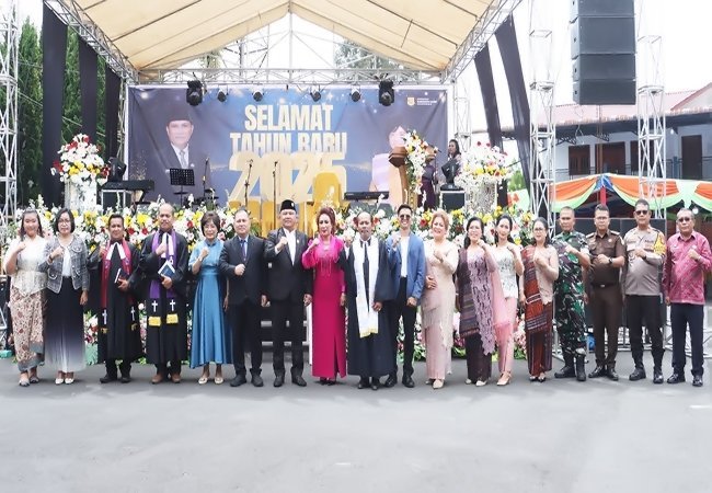 Syukuran Pemkab Dairi, Pj Bupati: Mari Bersinergi, Semoga Tahun 2025 Makin Cemerlang