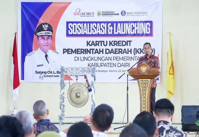 Pemkab Dairi Launching Kartu Kredit Pemerintah Daerah