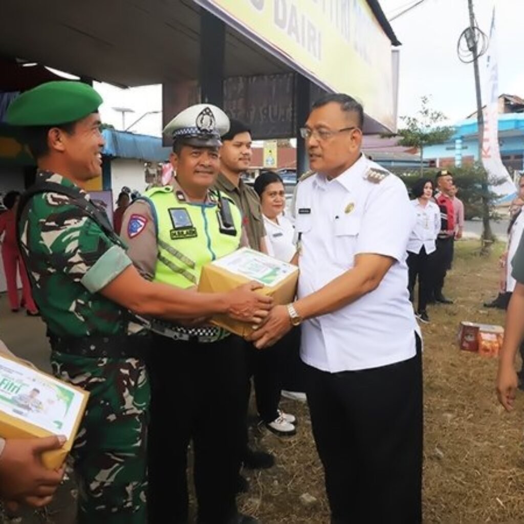 Bupati Dairi Cek Pos Pengamanan Jelang Lebaran