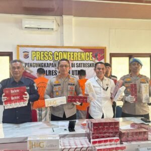 Edarkan Rokok Ilegal 3 Tersangka Diamankan