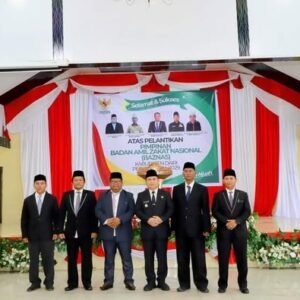 Pj Bupati Lantik Pimpinan Badan Amil Zakat Nasional (Baznas) Dairi Periode 2024 s/d 2029
