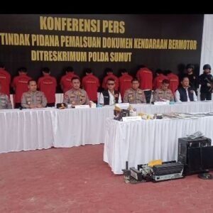 Kawanan Sindikat Pembuatan Dokumen Palsu Kenderaan Dibongkar Polda Sumut