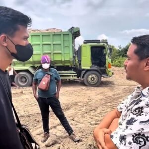 Timbun Kanal, Camat Belawan Tinjau Lokasi Minta STTC Stop Aktivitas Sebelum Ada Izin