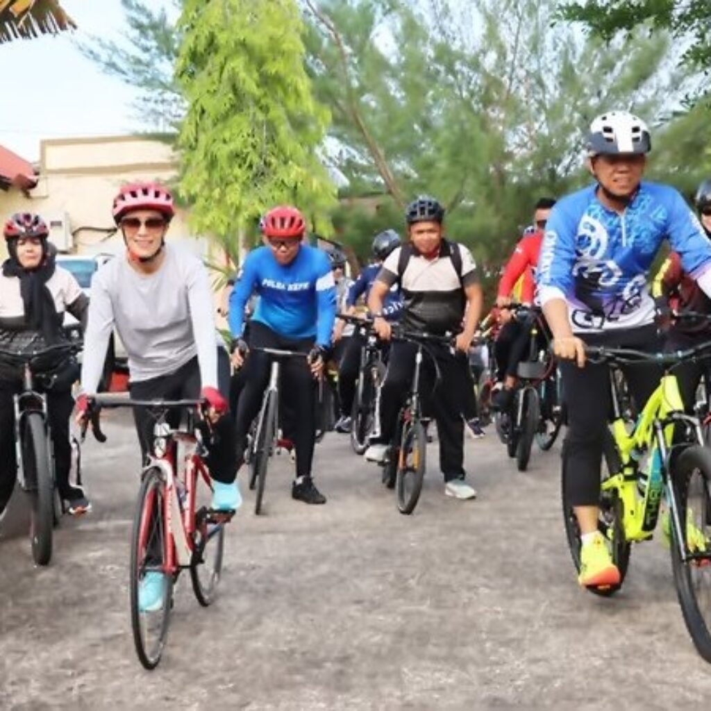 Tingkatkan Imunitas, Polres Bintan Gelar Gowes Bersama