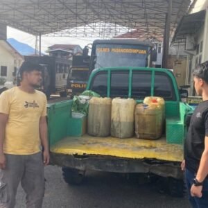 Satreskrim Polres Psp Amankan Tersangka Penyalahgunaan BBM