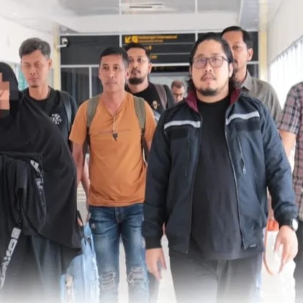Satreskrim Jemput Tersangka TPPO Saat Mau Terbang Ke Negri Jiran