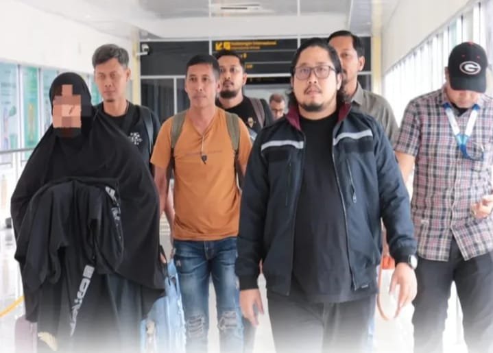 Satreskrim Jemput Tersangka TPPO Saat Mau Terbang Ke Negri Jiran
