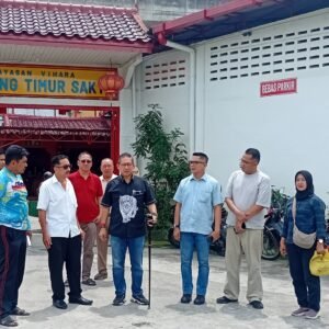 Ketua DPRD Medan Tinjau Penutupan Akses Jalan di Sekitar Vihara Gunung Timur