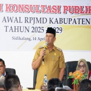 Wabup Dairi Buka Forum Konsultasi Publik RPJMD 2025–2029, Bahas Tantangan Pembangunan Daerah