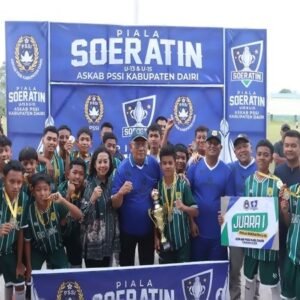 Piala Soeratin 2025 Resmi Ditutup, Bupati Dairi Apresiasi Semangat Regenerasi Atlet Muda