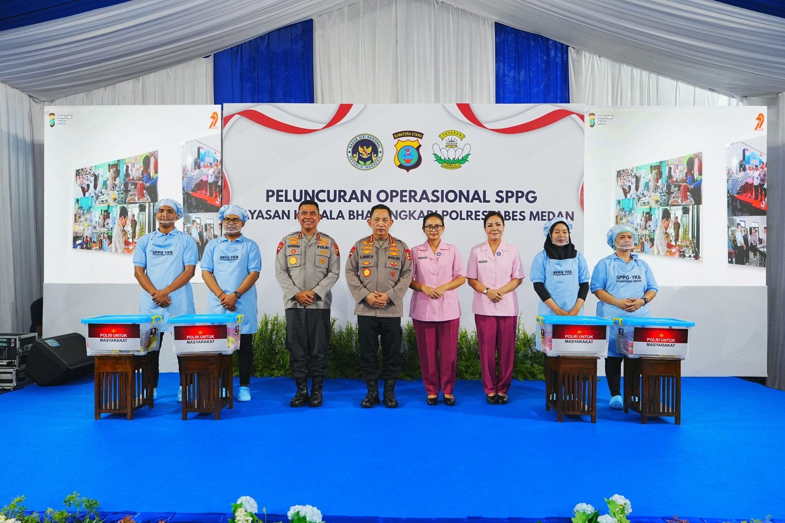 Kapolri Tinjau Pelaksanaan SPPG Polrestabes Medan, Pastikan MBG Tepat Sasaran