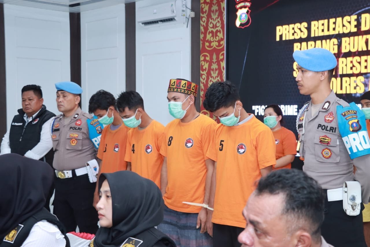 Polres Asahan Ungkap Jaringan Narkotika Antar Provinsi Serta Musnahkan Sabu 31,5 Kg