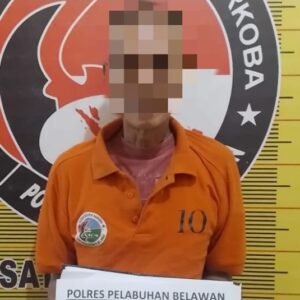 Polres Pelabuhan Belawan Ringkus Pengedar Sabu, BB Di Bawah Meja Makan