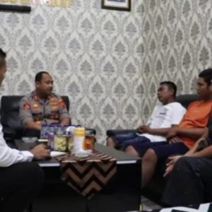 Satu Keluarga Mengungsi Di Mapolres Langkat Akibat Diancam Sekelompok Preman