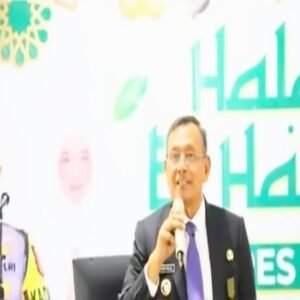 Bupati Dairi Hadiri Halal Bihalal Polres Dairi, Pererat Silaturahmi dan Sinergi