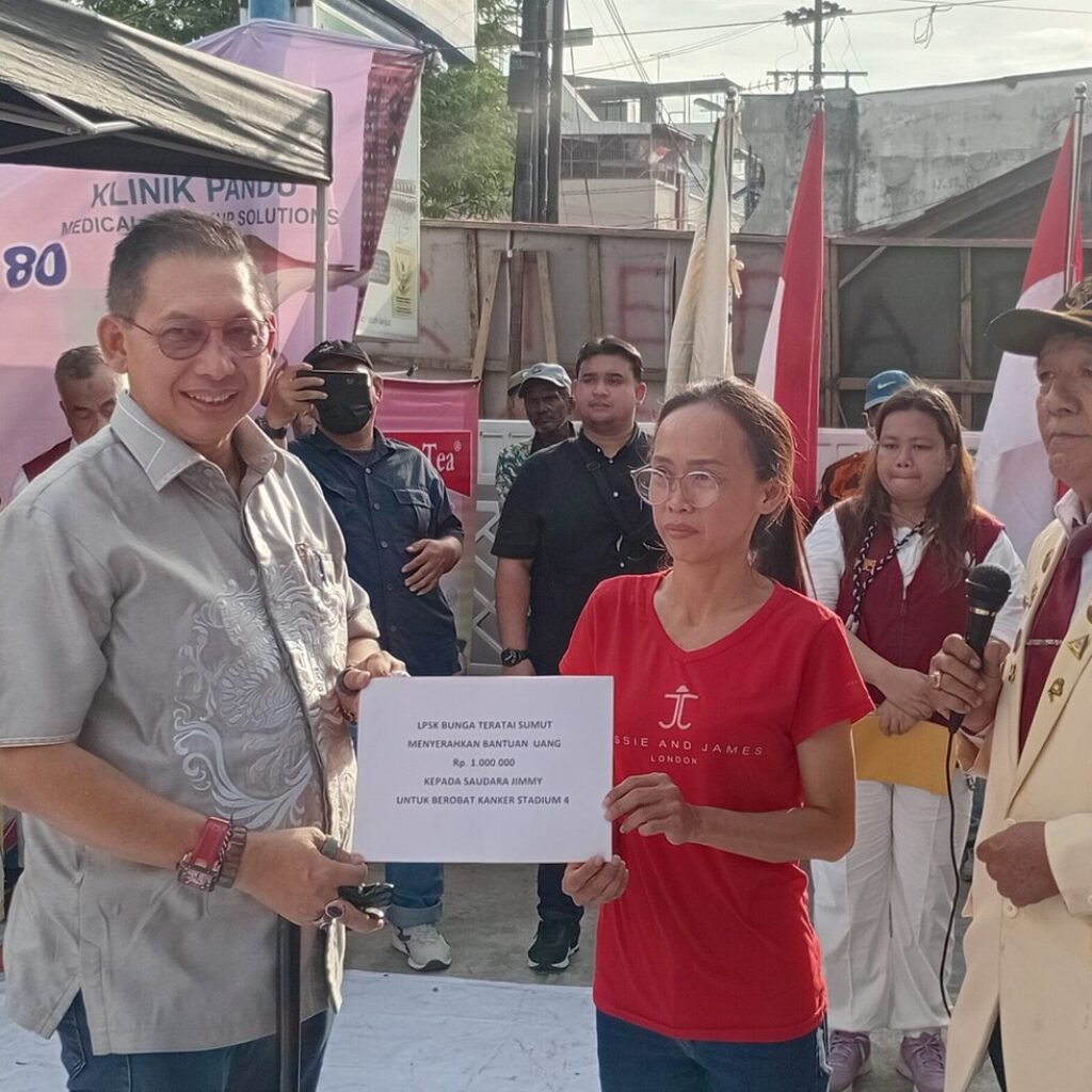 Ketua DPRD Medan Hadiri Baksos LPSK Bunga Teratai, Serahkan Bantuan untuk Veteran dan Lansia