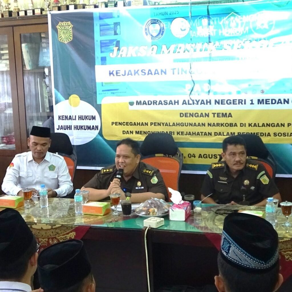 Kejati Sumut Gelar Penyuluhan Hukum di MAN 1 Medan, Tekankan Bahaya Narkoba dan Etika Bermedsos