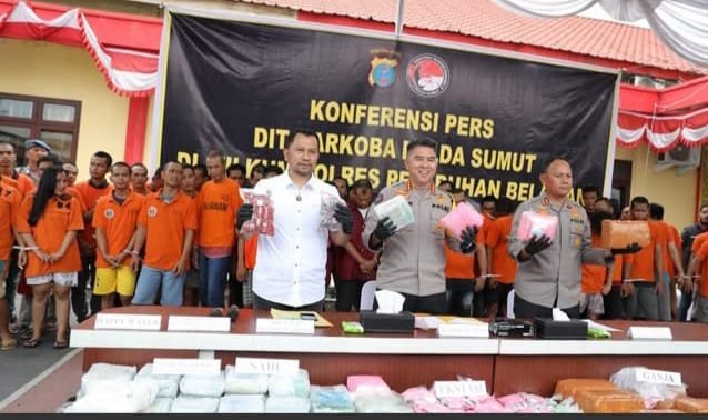 Periode Januari-Agustus Polda Sumut Ungkap 238 Kasus Narkoba Di Belawan