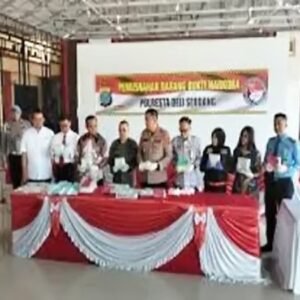 Ungkap 4 Kasus Menonjol, Mapolresta Deliserdang Musnahkan 21 Kg Narkoba