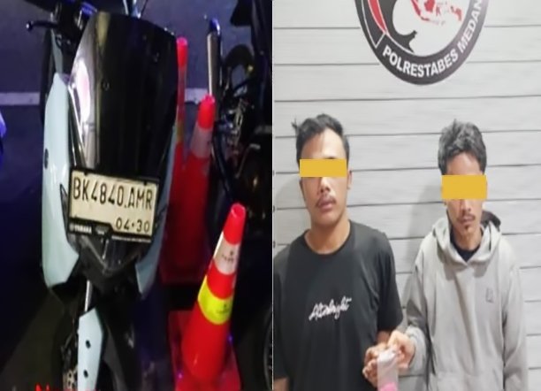 Polrestabes Medan Tangkap Dua Pengedar Pil Ekstasi di Jalan Sei Tuan